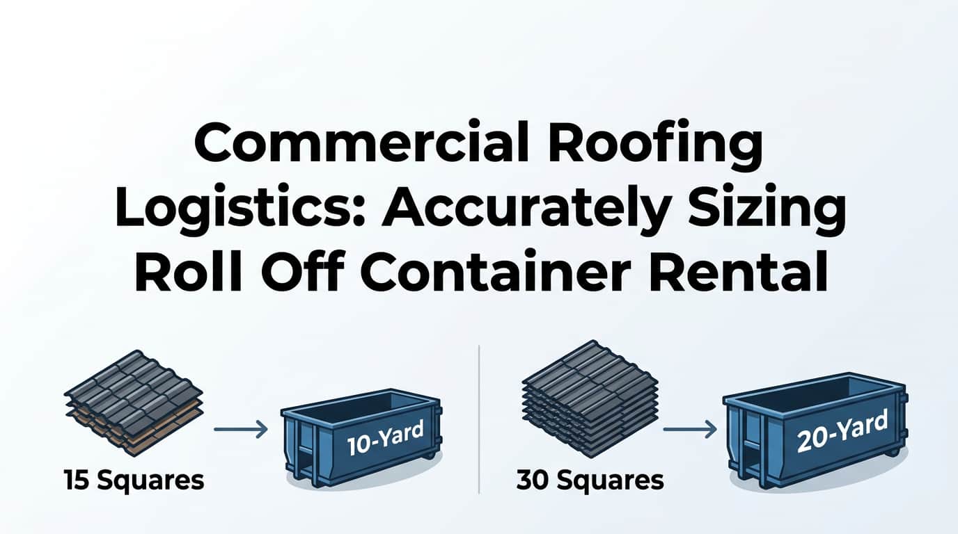 Commercial Roofing Debris: Right-Sizing Your Roll Off Container in Ocala