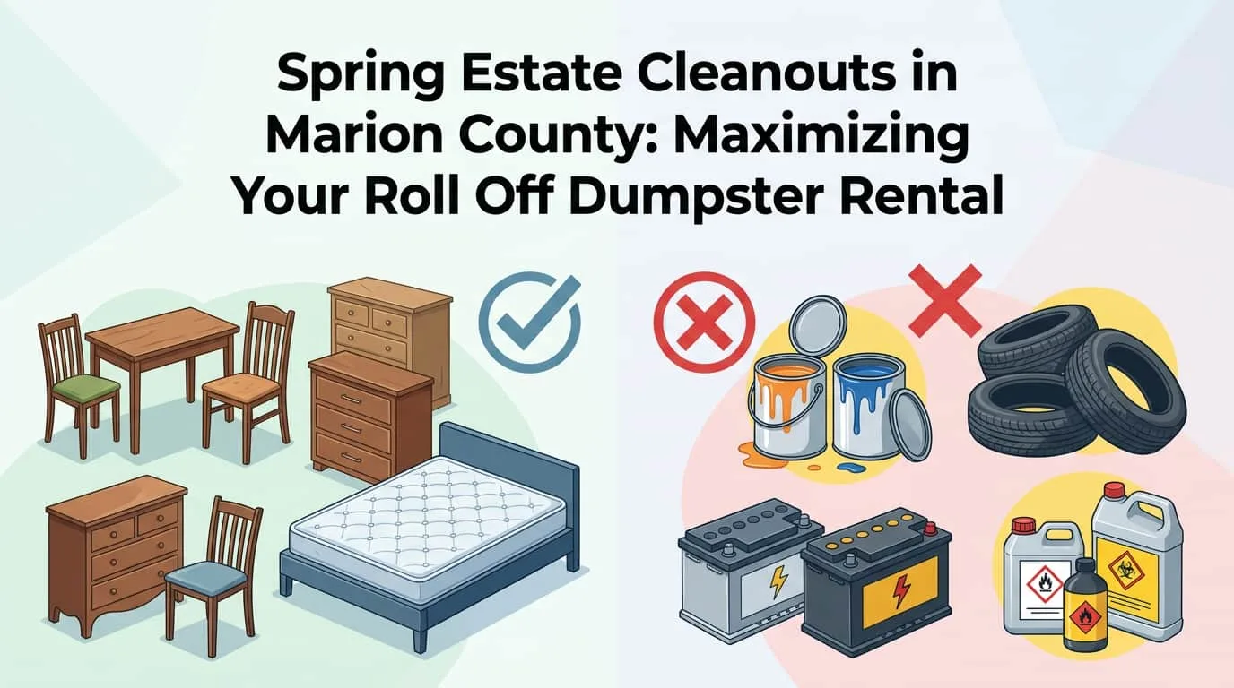 Spring Estate Cleanouts in Ocala: Get the Right Dumpster